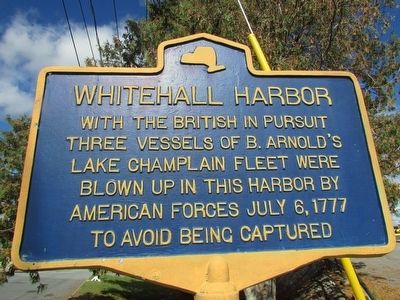 Whitehall Harbor Marker image. Click for full size.