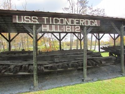 Remains of the U.S.S. Ticonderoga. Click for full size. Remains of the U.S.S. Ticonderoga image. Click for full size.