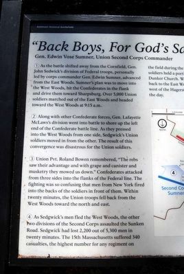 "Back Boys, For God's Sake Move Back;" Marker image. Click for full size.