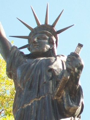 Replica of the Statue of Liberty Detail. Click for full size. Replica of the Statue of Liberty Detail image. Click for full size.