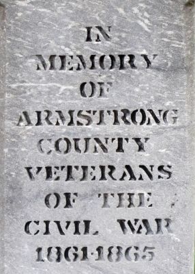 Armstrong County Civil War Memorial Marker image. Click for full size.