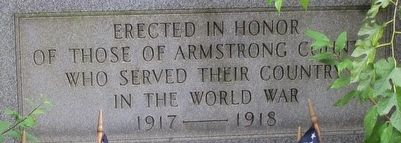 Kittanning WW I Memorial Marker image. Click for full size.