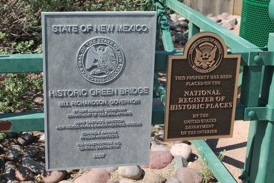 Secondary Historic Green Bridge Markers. Click for full size. Secondary Historic Green Bridge Markers image. Click for full size.