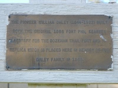 William Daley Flagpole Marker image. Click for full size.