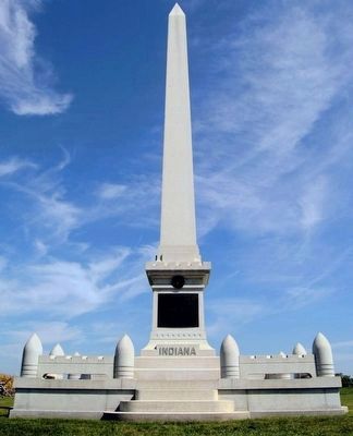 Indiana State Monument. Click for full size. Indiana State Monument image. Click for full size.