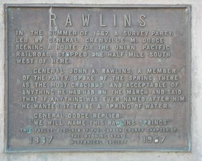 Rawlins Marker image. Click for full size.