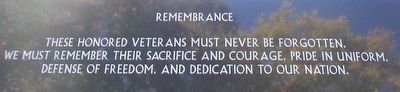 Mason City Area Veterans Monument Marker. Click for full size. Mason City Area Veterans Monument Marker image. Click for full size.