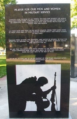 Mason City Area Veterans Monument Marker. Click for full size. Mason City Area Veterans Monument Marker image. Click for full size.