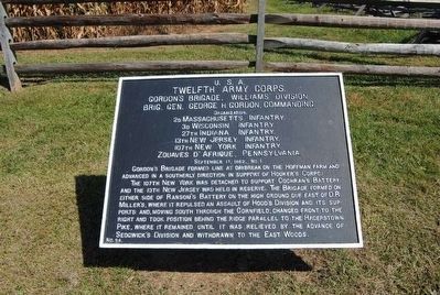 Twelfth Army Corps Marker. Click for full size. Twelfth Army Corps Marker image. Click for full size.