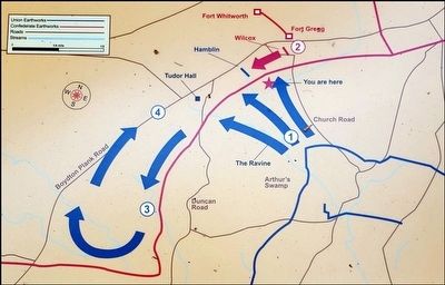 The Confederate Counterattack Map image. Click for full size.