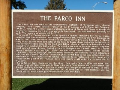 The Parco Inn Marker image. Click for full size.
