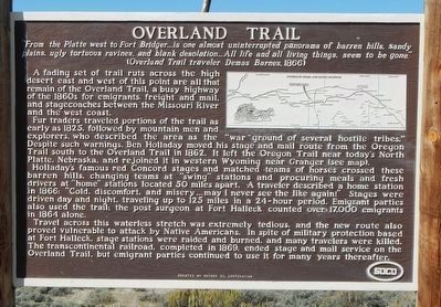 Overland Trail Marker image. Click for full size.