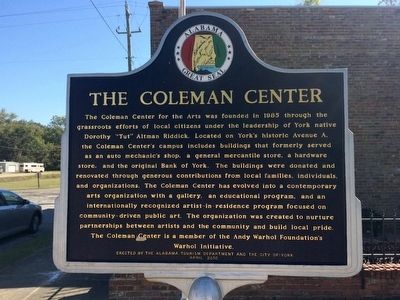 The Coleman Center Marker image. Click for full size.