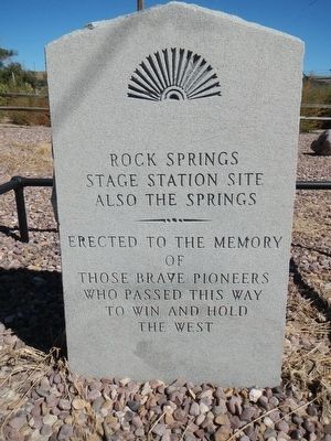 Rock Spring Stage Station Site Marker image. Click for full size.