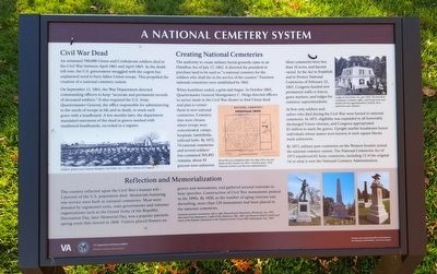 A National Cemetery System Marker. Click for full size. A National Cemetery System Marker image. Click for full size.