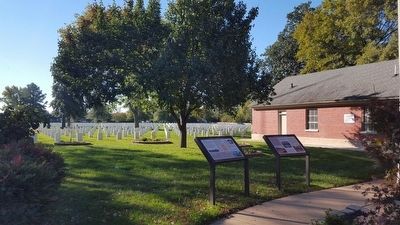 A National Cemetery System Marker. Click for full size. A National Cemetery System Marker image. Click for full size.