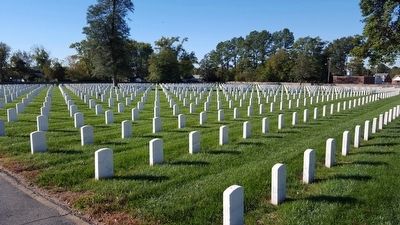 Richmond National Cemetery. Click for full size. Richmond National Cemetery image. Click for full size.