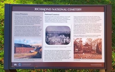 Richmond National Cemetery Marker image. Click for full size.