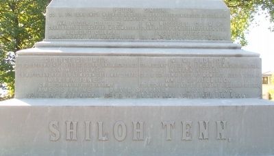 Civil War Memorial Honor Roll. Click for full size. Civil War Memorial Honor Roll image. Click for full size.