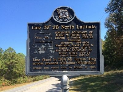 Line 32° 28΄ North Latitude Marker. Click for full size. Line 32° 28΄ North Latitude Marker image. Click for full size.