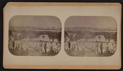 The Union prison camp at "Belle Isle," Richmond, Va. image. Click for full size.