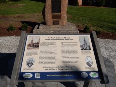 St. Paul�s Lutheran Church Marker image. Click for full size.