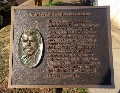 Charles Caldwell Assassination Marker image. Click for full size.
