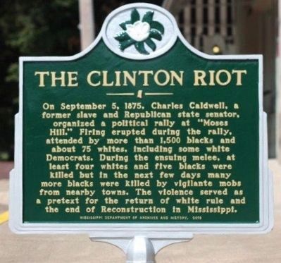 Clinton Riot historical marker (future) image. Click for full size.