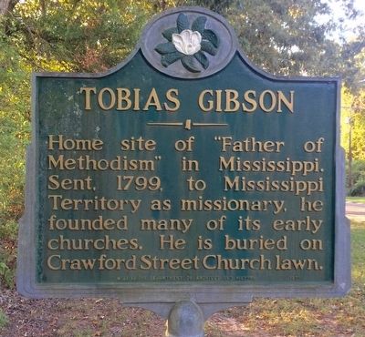 Tobias Gibson Marker. Click for full size. Tobias Gibson Marker image. Click for full size.