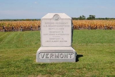 2nd Vermont Regiment, U.S. Sharpshooters Monument image. Click for full size.