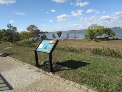 Marker on the Red Bank Battlefield image. Click for full size.