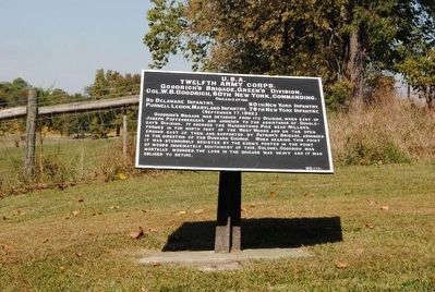 Twelfth Army Corps Marker. Click for full size. Twelfth Army Corps Marker image. Click for full size.