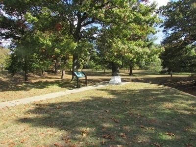 Marker on the Red Bank Battlefield. Click for full size. Marker on the Red Bank Battlefield image. Click for full size.