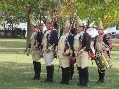 Hessian Soldiers at Red Bank image. Click for full size.