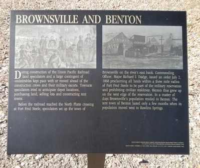 Brownsville and Benton Marker image. Click for full size.