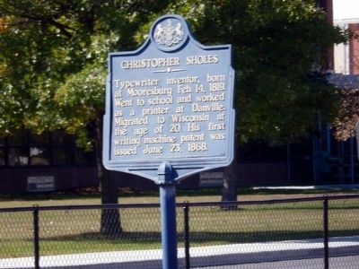 Christopher Sholes Marker image. Click for full size.