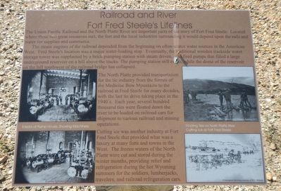 Railroad and River Marker. Click for full size. Railroad and River Marker image. Click for full size.
