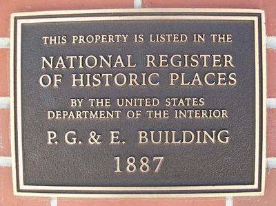 Peoples Gas & Electric Building NRHP Marker. Click for full size. Peoples Gas & Electric Building NRHP Marker image. Click for full size.