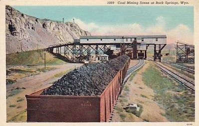 <i>Coal Mining Scene at Rock Springs, Wyo.</i> image. Click for full size.