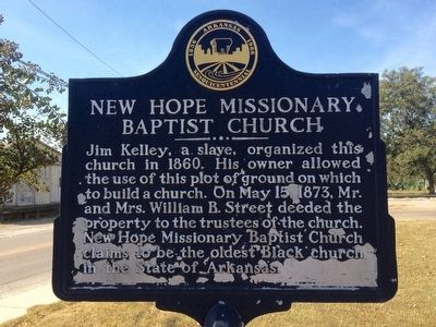 New Hope Missionary Baptist Church Marker image. Click for full size.