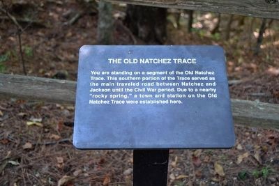 The Old Natchez Trace Interpretive Sign image. Click for full size.