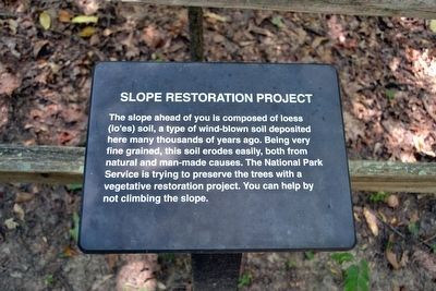 Slope Restoration Project Interpretive Sign image. Click for full size.