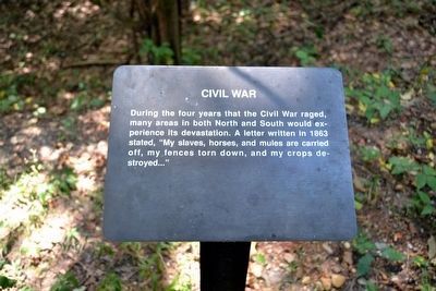 Civil War Interpretive Sign image. Click for full size.
