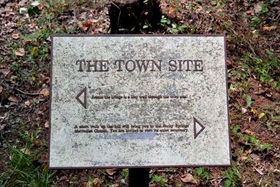 The Town Site Interpretive Sign. Click for full size. The Town Site Interpretive Sign image. Click for full size.