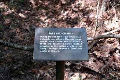 Safe and Cistern Interpretive Sign image. Click for full size.