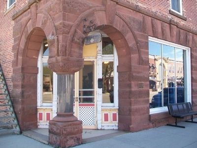 First National Bank and Marker. Click for full size. First National Bank and Marker image. Click for full size.