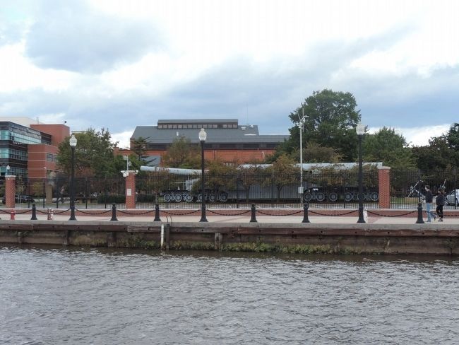 View from DS <i>BARRY's</i> moorings - across the Anacostia River Walk and into. Click for full size. View from DS <i>BARRY's</i> moorings - across the Anacostia River Walk and into image. Click for full size.