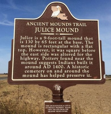 Julice Mound Marker image. Click for full size.