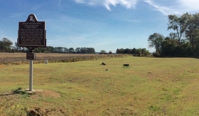 Julice Mound and cemetery. image. Click for full size.