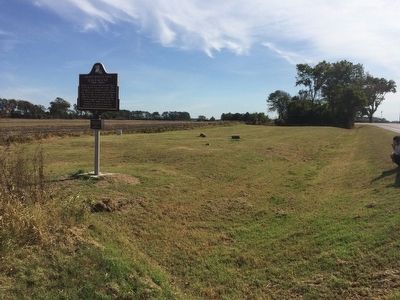 View of mound south on Highway 581 . image. Click for full size.